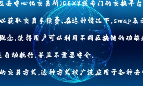 在区块链和加密货币的领域，“swap”通常指的是“交换”的意思。具体来说，它可以有以下几种含义：

1. **代币交换（Token Swap）**：在区块链网络中，用户可以将一种加密货币或代币转换为另一种。这种过程通常涉及去中心化交易所（DEX）或专门的交换平台。在这样的交换中，用户可以将自己的代币兑换成其他项目的代币，以便于持有多样化的资产或参与不同的生态系统。

2. **流动性交换（Liquidity Swap）**：在一些去中心化交易所中，用户可以将流动性（Liquidity）加入到流动性池中以获取交易手续费。在这种情况下，swap表示用户在池中兑换代币的过程。

3. **跨链交换（Cross-Chain Swap）**：一些协议允许用户在不同的区块链之间交换代币。这进一步扩展了swap的概念，使得用户可以利用不同区块链的功能和优势。

4. **智能合约交换（Smart Contract Swap）**：用户还可以通过智能合约来实现代币间的交换，这样的交易通常是自动执行，并且不需要中介。

总的来说，在区块链中，swap通常与代币的转换、资产的流动性以及去中心化交易相关，强调了一种无信任、去中心化的交易方式。这种方式被广泛应用于各种去中心化金融（DeFi）项目中。