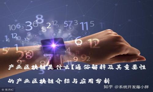 产业区块链是什么？通俗解释及其重要性

的产业区块链介绍与应用分析