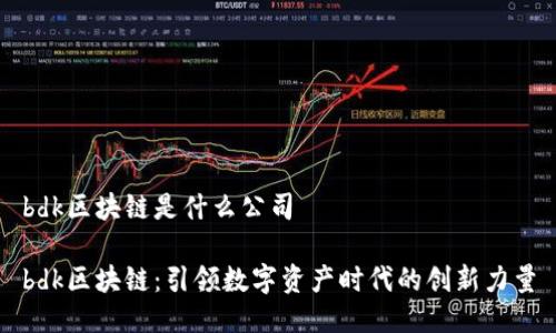 bdk区块链是什么公司

bdk区块链：引领数字资产时代的创新力量